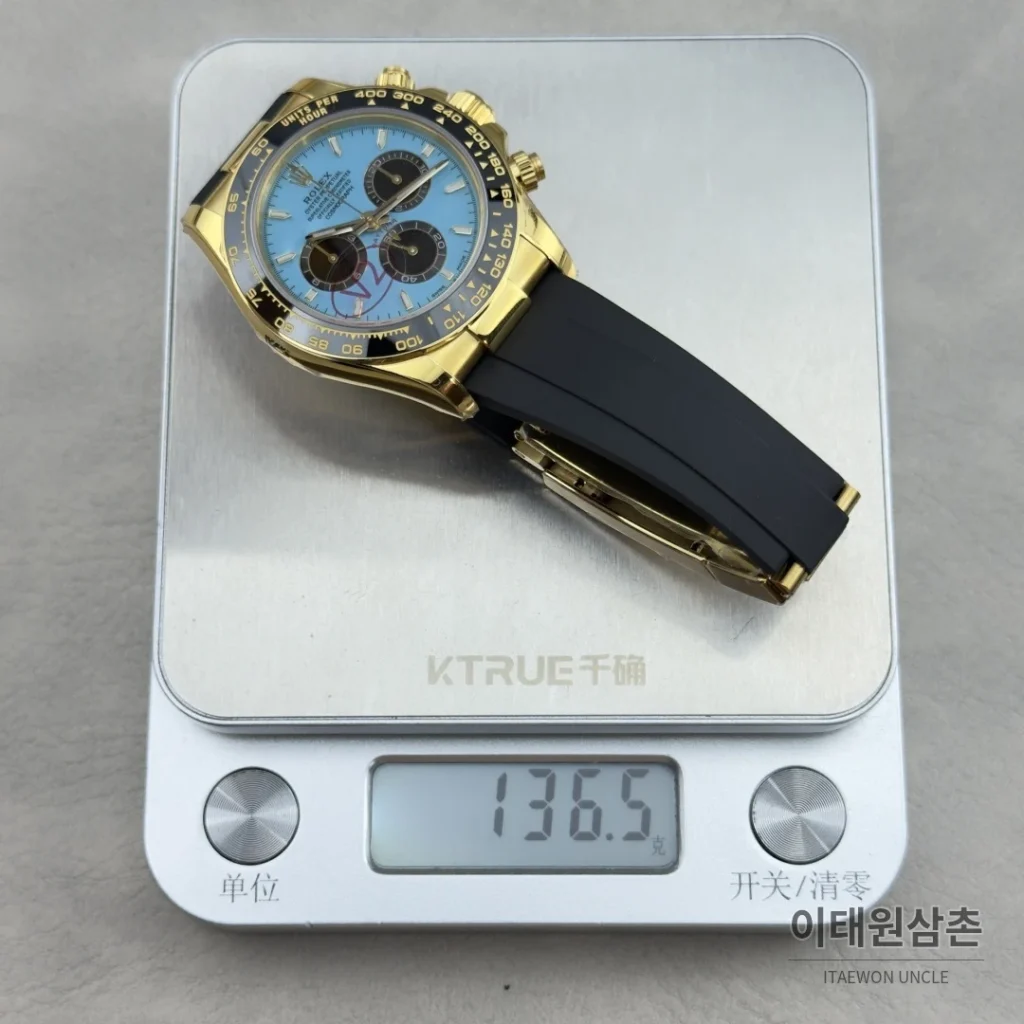 롤렉스 데이토나 옐로우골드 코발트세라믹 크로노그래프 오토매틱 40mm