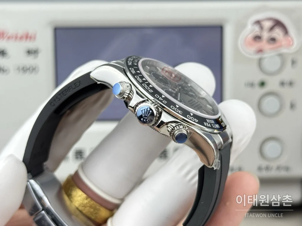 롤렉스 데이토나 실버베젤 샴페인그레이크로노그래프 오토매틱 40mm