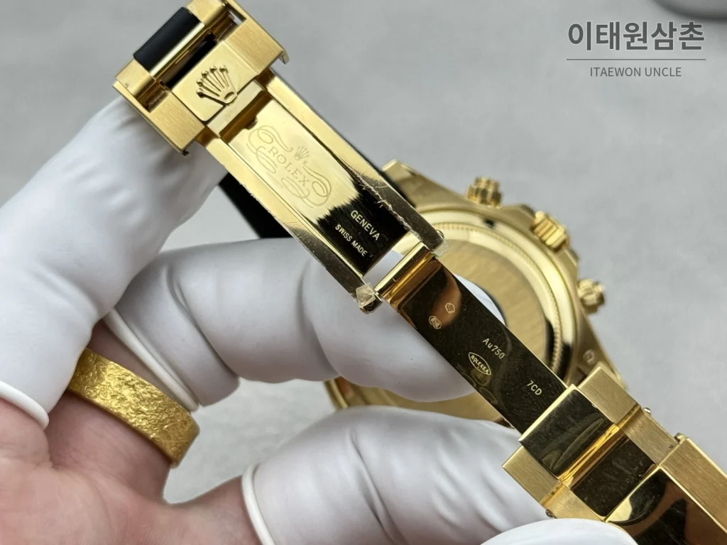 롤렉스 데이토나 옐로우골드 블랙세라믹 크로노그래프 오토매틱 40mm