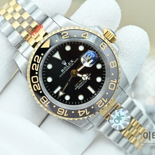 롤렉스 GMT마스터 II 오토매틱 40mm (3) 롤렉스 GMT마스터 II 오토매틱 40mm 블랙 다이얼 투톤 브레이슬릿 그레이 베젤