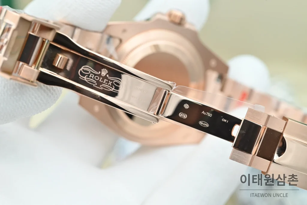 롤렉스 GMT마스터 II 오토매틱 40mm 멀티컬러 다이얼 로즈골드 브레이슬릿 블랙 베젤