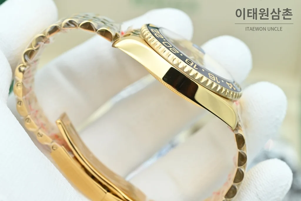 롤렉스 GMT마스터 II 오토매틱 40mm 멀티컬러 다이얼 골드 브레이슬릿 그레이 베젤