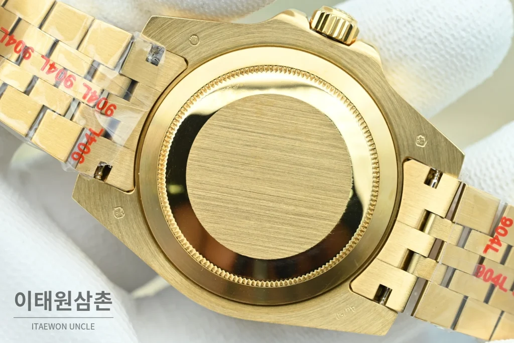 롤렉스 GMT마스터 II 오토매틱 40mm 멀티컬러 다이얼 골드 브레이슬릿 그레이 베젤