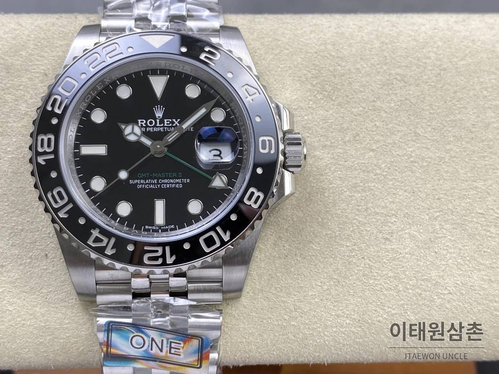 롤렉스 GMT-마스터 II 904L 스틸 세라믹베젤 3285무브먼트 오토매틱 40mm (2)