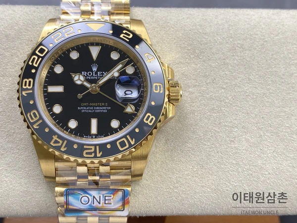 롤렉스 GMT-마스터 II 904L 스틸 세라믹베젤 3285무브먼트 골드베젤 오토매틱 40mm 롤렉스 GMT-마스터 II 904L 스틸 세라믹베젤 3285무브먼트 골드베젤 오토매틱 40mm