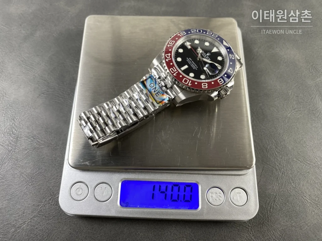 롤렉스 GMT-마스터 II 904L 스틸 팹시 세라믹베젤 오토매틱