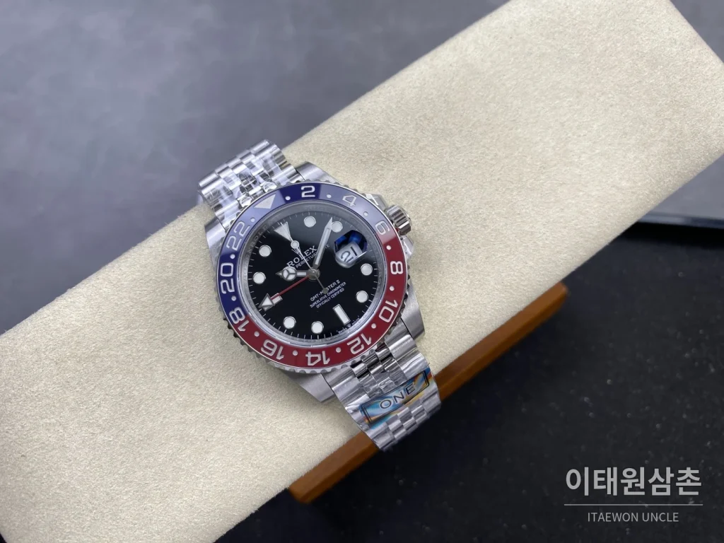 롤렉스 GMT-마스터 II 904L 스틸 팹시 세라믹베젤 오토매틱