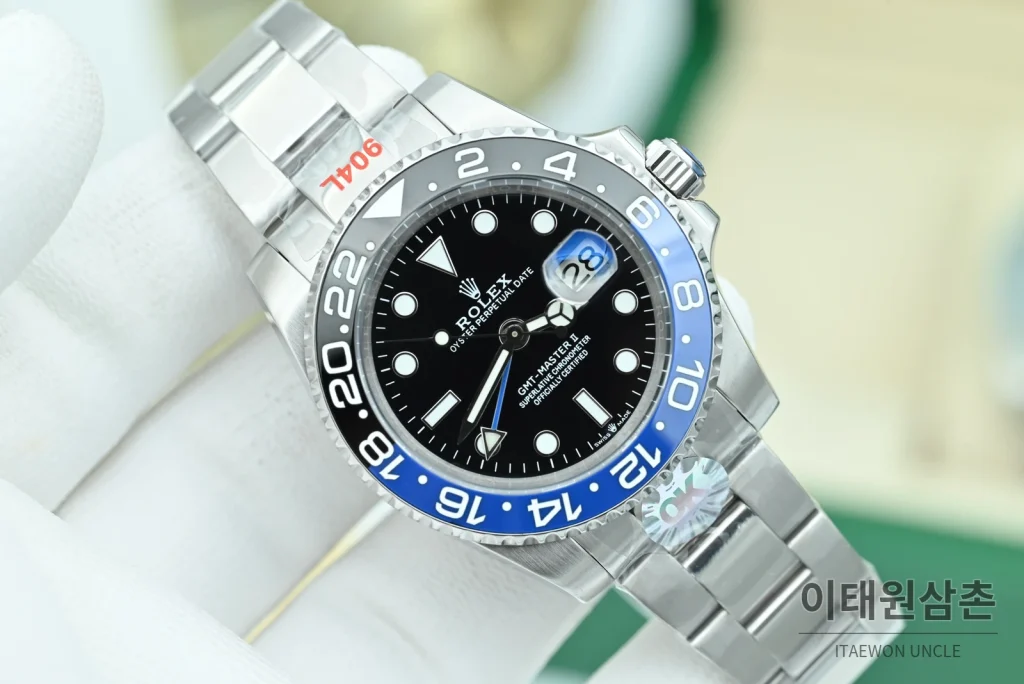 롤렉스 GMT마스터Ⅱ 배트맨 블랙블루베젤 오이스터 40mm