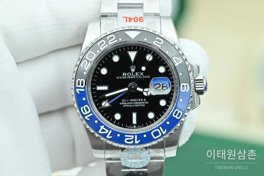롤렉스 GMT마스터Ⅱ 배트맨 블랙블루베젤 오이스터 40mm
