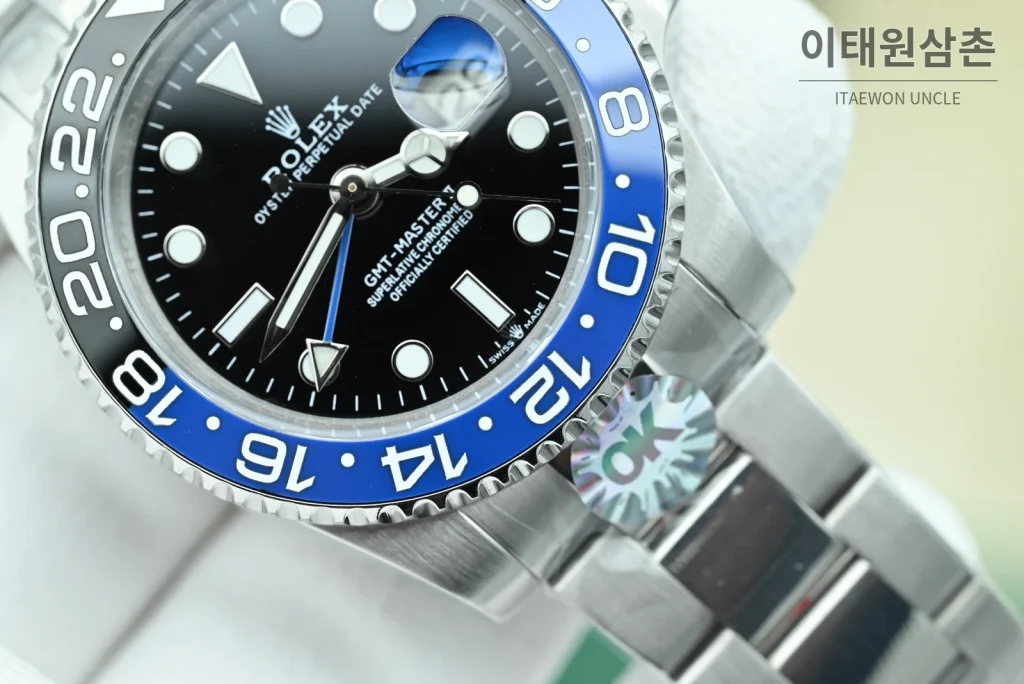 롤렉스 GMT마스터Ⅱ 배트맨 블랙블루베젤 오이스터 40mm