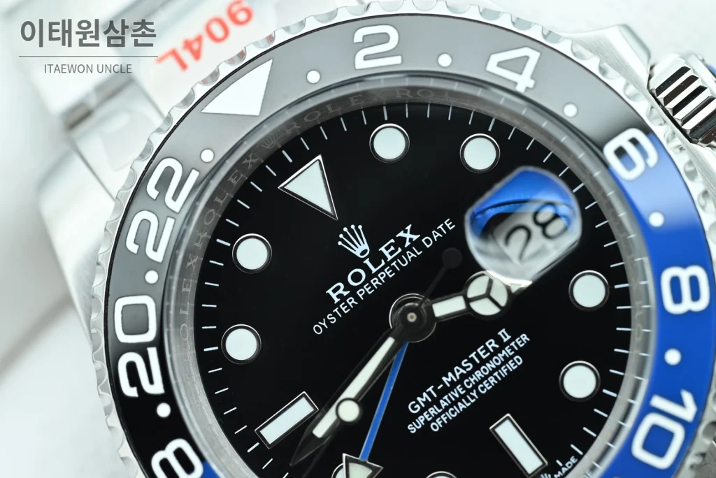 롤렉스 GMT마스터Ⅱ 배트맨 블랙블루베젤 오이스터 40mm