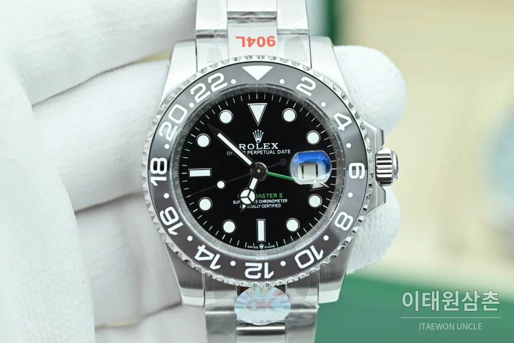 롤렉스 GMT마스터Ⅱ 블랙그레이베젤 오이스터 브레이슬릿 40mm