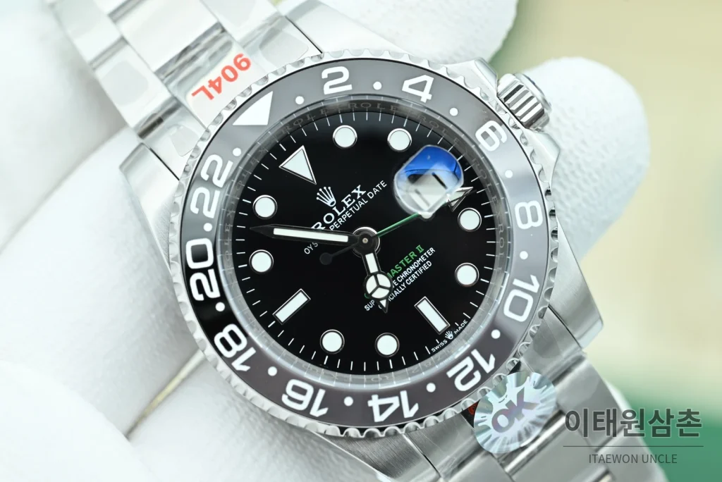 롤렉스 GMT마스터Ⅱ 블랙그레이베젤 오이스터 브레이슬릿 40mm