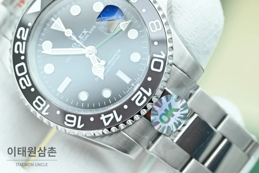 롤렉스 GMT마스터Ⅱ 블랙그레이베젤 오이스터 브레이슬릿 40mm