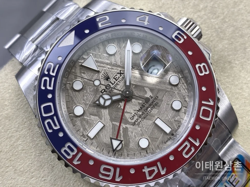롤렉스 GMT-마스터 II 운석다이얼 GMT 오토매틱 40mm