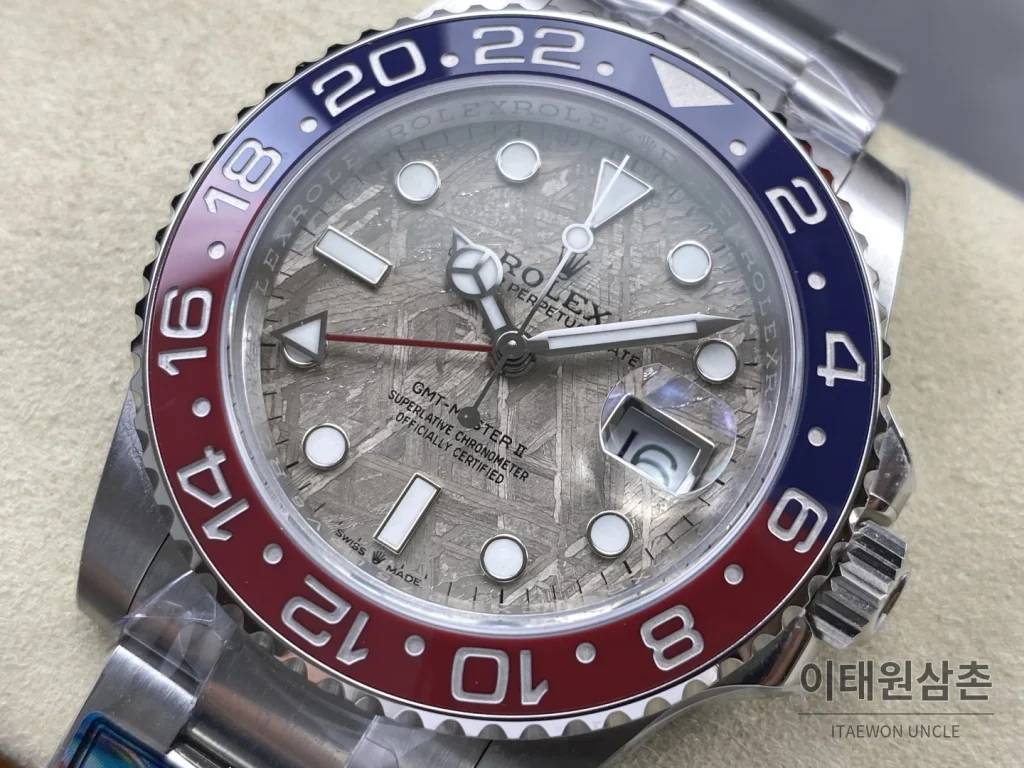 롤렉스 GMT-마스터 II 운석다이얼 GMT 오토매틱 40mm