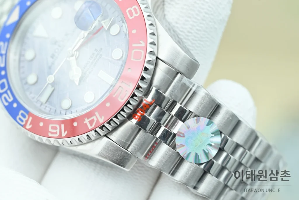 롤렉스 GMT마스터Ⅱ 운석다이얼 레드블루베젤 오토매틱 40mm