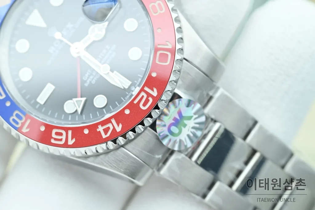 롤렉스 GMT 마스터 II 펩시 블랙다이얼 세라믹베젤 오토매틱 40mm