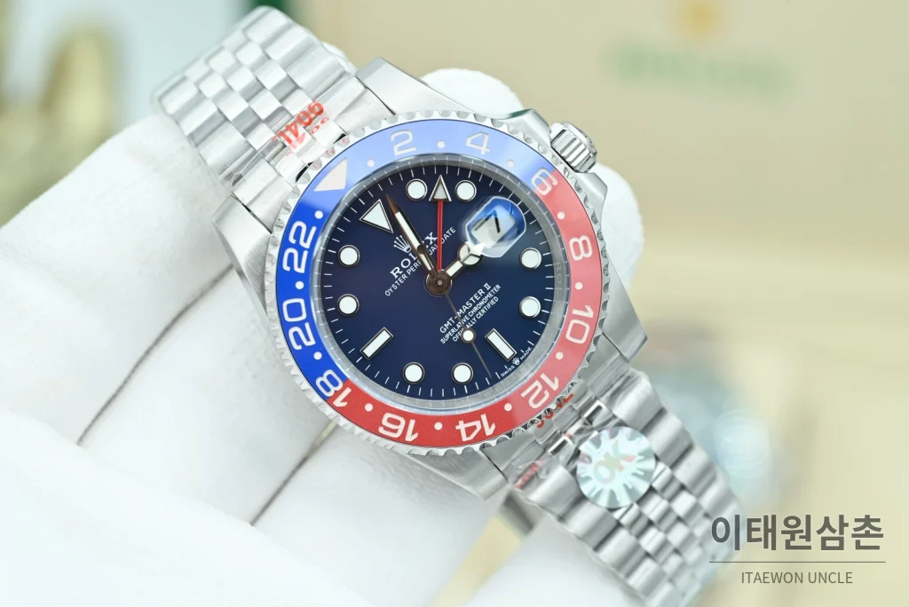 롤렉스 GMT마스터Ⅱ 펩시 블루다이얼 쥬빌리 40mm