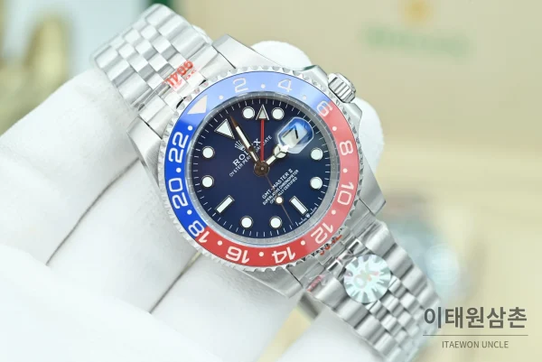 롤렉스 GMT마스터Ⅱ 펩시 블루다이얼 쥬빌리 40mm 롤렉스 GMT마스터Ⅱ 펩시 블루다이얼 쥬빌리 40mm