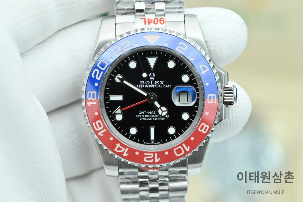 롤렉스 GMT마스터Ⅱ 펩시 블랙다이얼 쥬빌리 40mm
