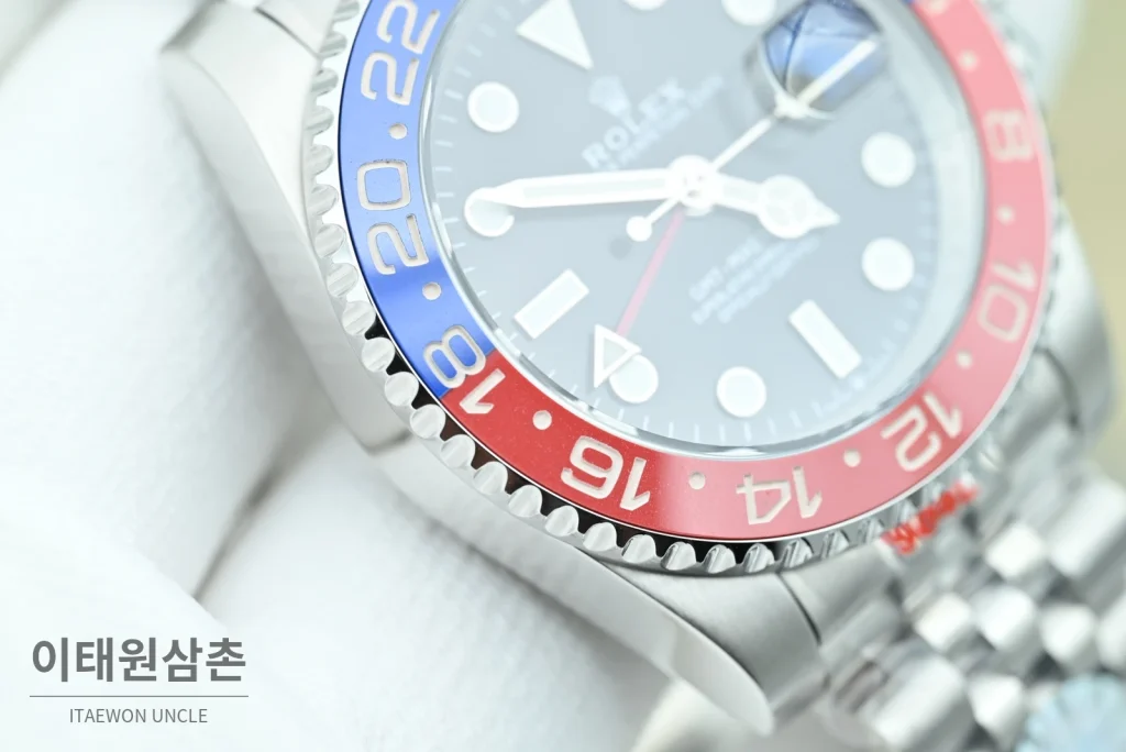 롤렉스 GMT마스터Ⅱ 펩시 블랙다이얼 쥬빌리 40mm