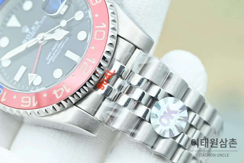 롤렉스 GMT마스터Ⅱ 펩시 블랙다이얼 쥬빌리 40mm