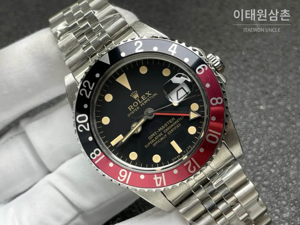 롤렉스 GMT 마스터2 팹시 블랙레드 베젤 오토매틱 40mm