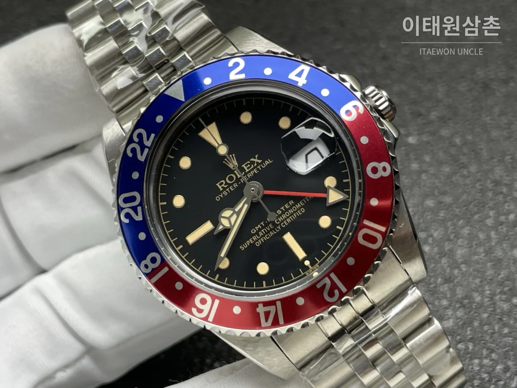 롤렉스 GMT 마스터2 팹시 블루레드베젤 오토매틱 40mm
