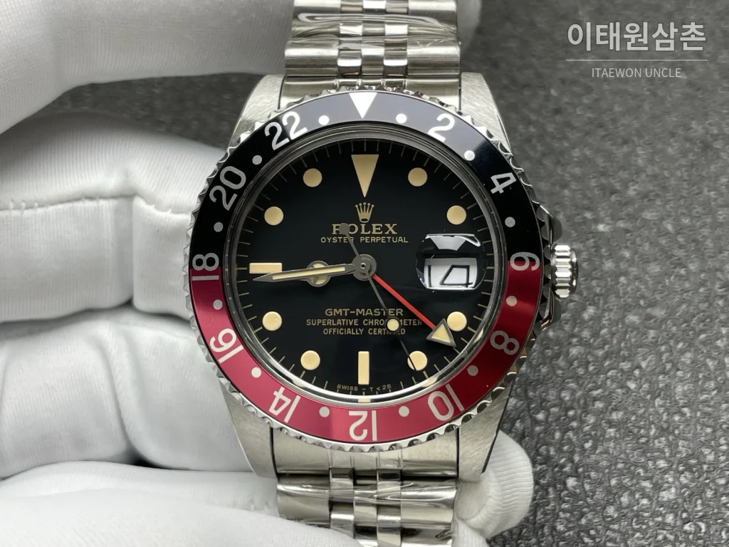 롤렉스 GMT 마스터2 팹시 블랙레드 베젤 오토매틱 40mm