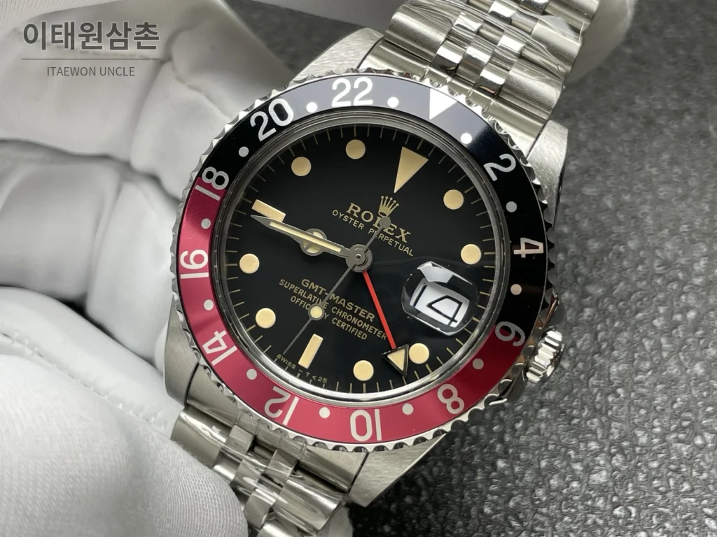 롤렉스 GMT 마스터2 팹시 블랙레드 베젤 오토매틱 40mm