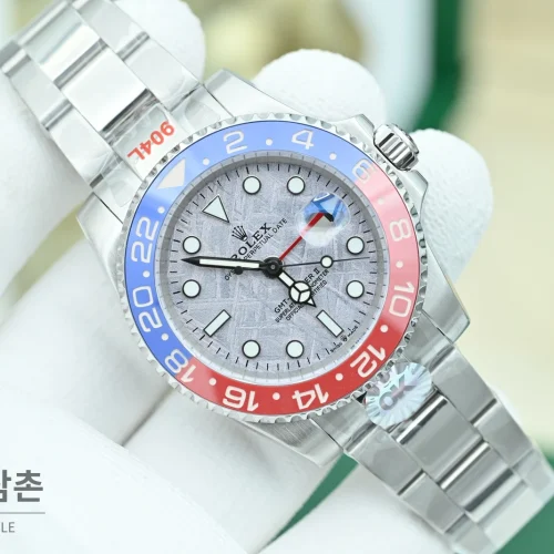 롤렉스 GMT 마스터 II 펩시 운석다이얼 세라믹베젤 오토매틱 40mm 롤렉스 GMT 마스터 II 펩시 운석다이얼 세라믹베젤 오토매틱 40mm