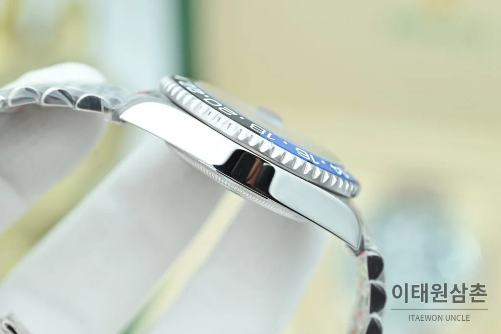 롤렉스 GMT마스터Ⅱ 스틸 블랙블루베젤 블랙다이얼 오토매틱 40mm
