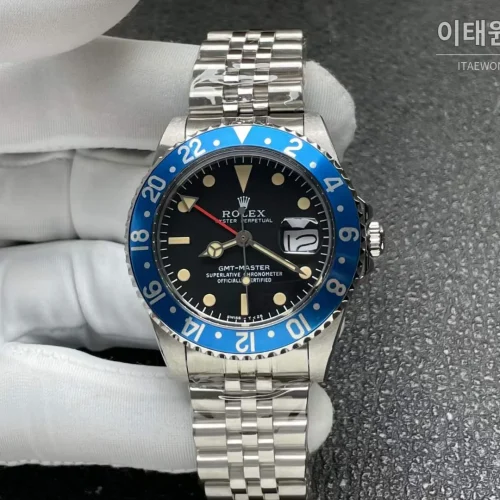 롤렉스 GMT 마스터 II 빈티지 그린베젤 오토매틱 40mm (3) 롤렉스 GMT 마스터 II 빈티지 그린베젤 오토매틱 40mm (3)