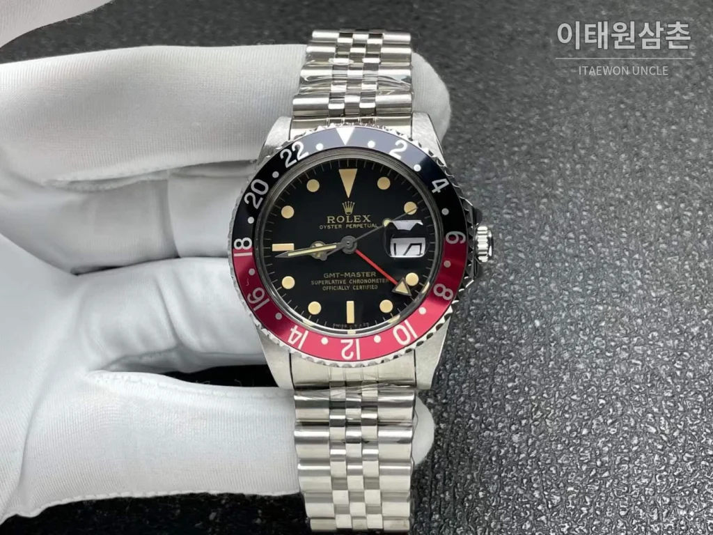 롤렉스 GMT 마스터 II 빈티지 그린베젤 오토매틱 40mm