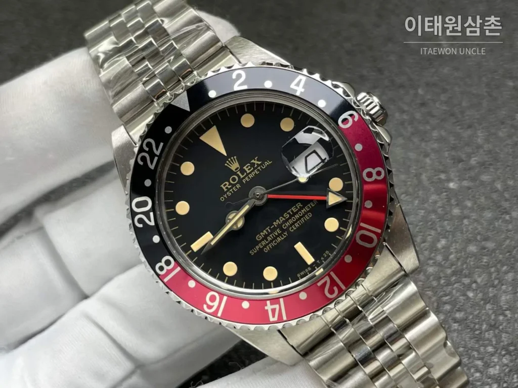 롤렉스 GMT 마스터 II 빈티지 그린베젤 오토매틱 40mm