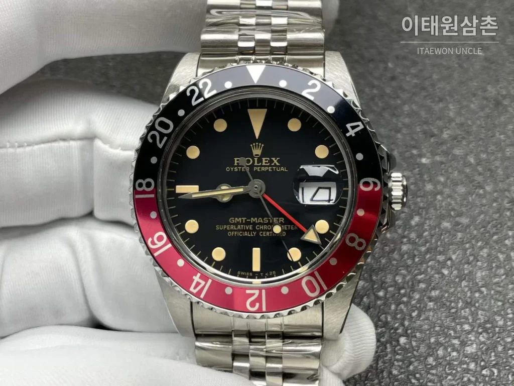 롤렉스 GMT 마스터 II 빈티지 그린베젤 오토매틱 40mm