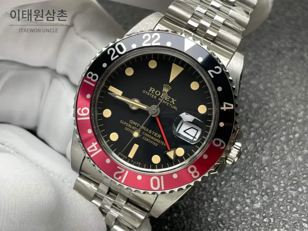 롤렉스 GMT 마스터 II 빈티지 그린베젤 오토매틱 40mm