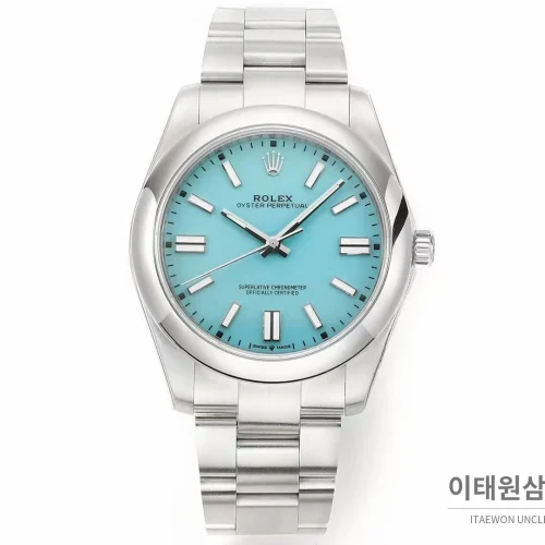 롤렉스 오이스터 퍼페츄얼 41 컬러 다이얼 오토매틱 41mm 다양한 컬러