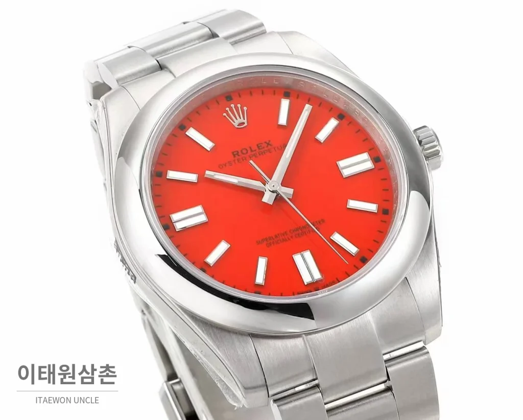 롤렉스 오이스터 퍼페츄얼 41 컬러 다이얼 오토매틱 41mm 다양한 컬러 (2)