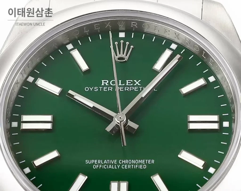 롤렉스 오이스터 퍼페츄얼 41 컬러 다이얼 오토매틱 41mm 다양한 컬러 (4)