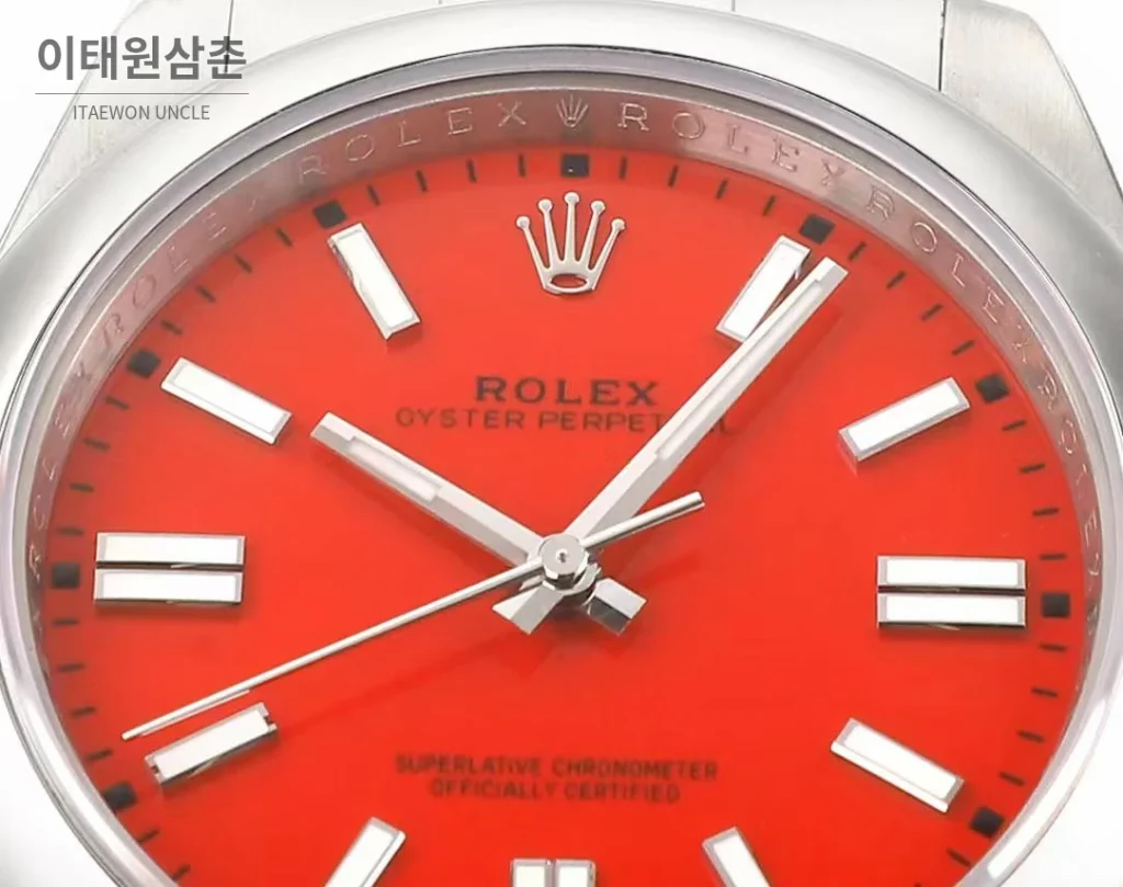 롤렉스 오이스터 퍼페츄얼 41 컬러 다이얼 오토매틱 41mm 다양한 컬러 (2)