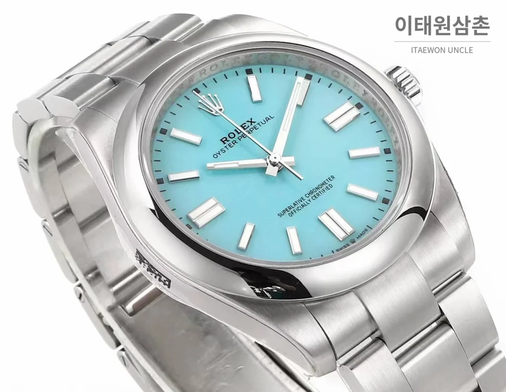 롤렉스 오이스터 퍼페츄얼 41 컬러 다이얼 오토매틱 41mm 다양한 컬러