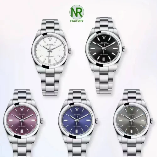 롤렉스 오이스터 퍼페추얼 904L스틸 블루다이얼 오토매틱 39mm (2)