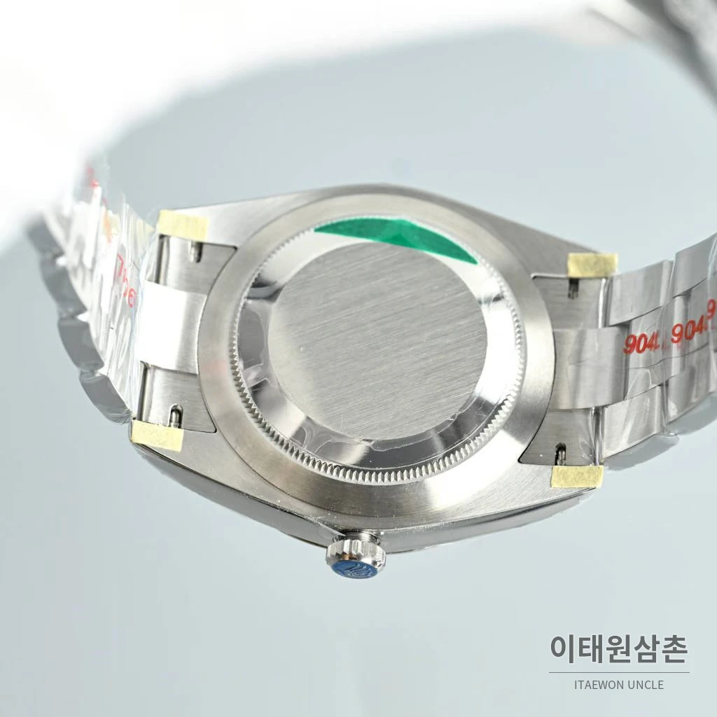 롤렉스 오이스터 퍼페추얼 스틸 야광인덱스 오토매틱 시계 41mm 스테인리스 스틸 아이스블루 다이얼 (2)