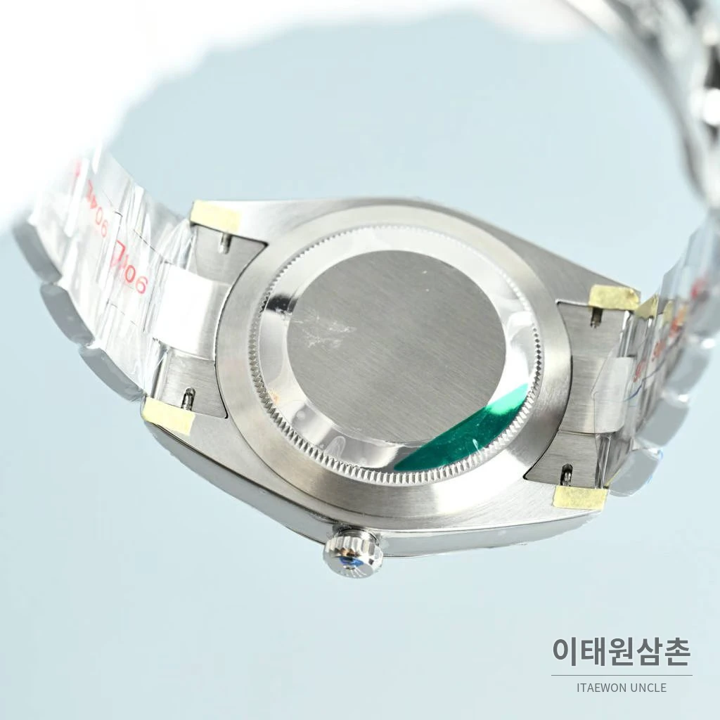 롤렉스 오이스터 퍼페추얼 스틸 야광인덱스 오토매틱 시계 41mm 스테인리스 스틸 블랙 다이얼