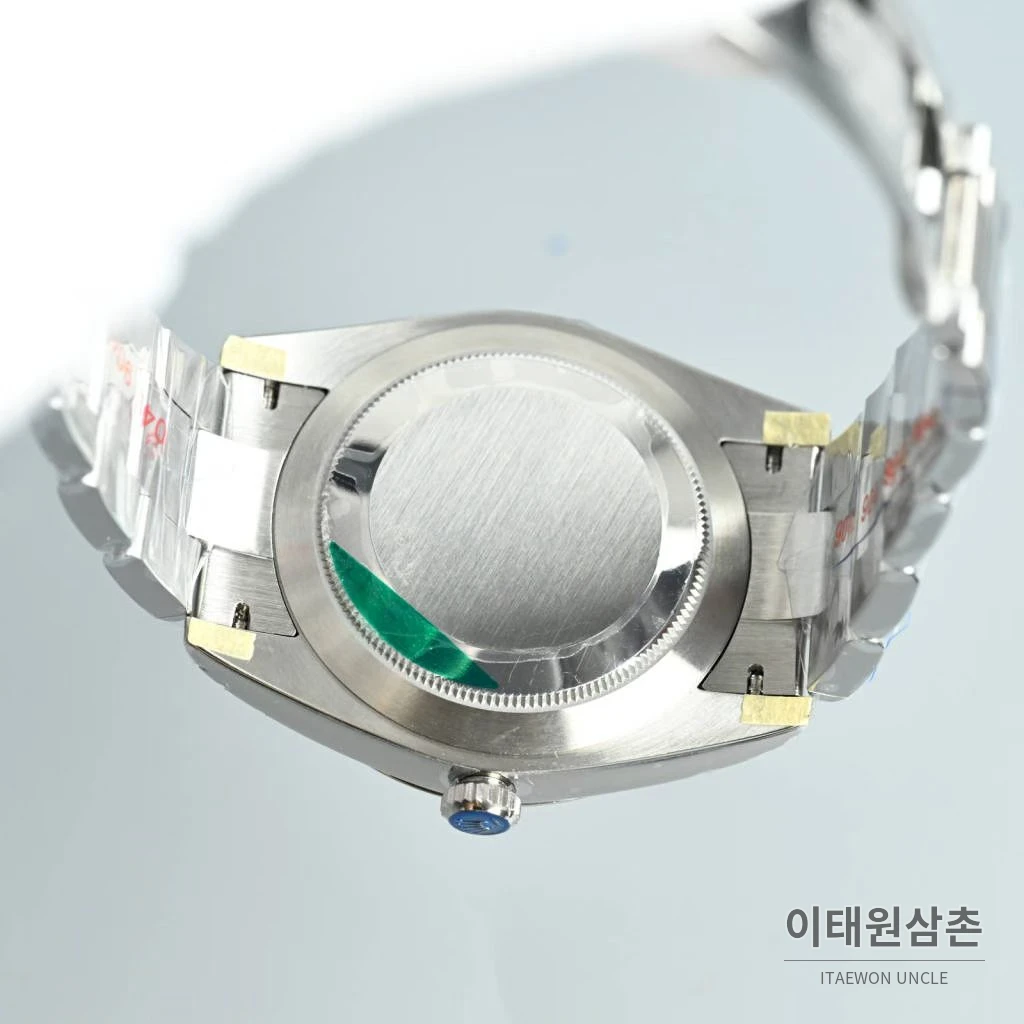 롤렉스 오이스터 퍼페추얼 스틸 야광인덱스 오토매틱 시계 41mm 스테인리스 스틸 화이트 다이얼