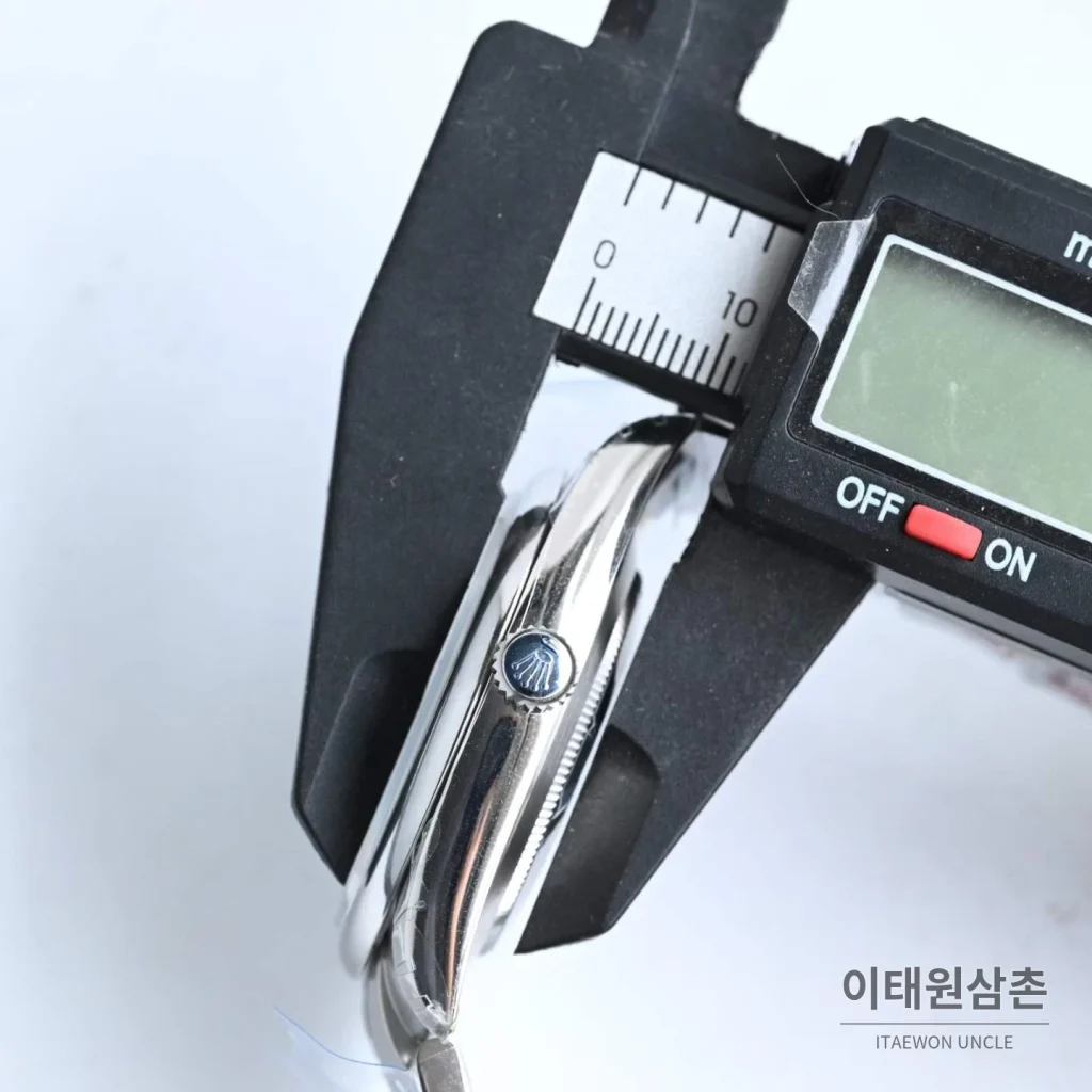 롤렉스 오이스터 퍼페추얼 스틸 야광인덱스 오토매틱 시계 41mm 스테인리스 스틸 아이스블루 다이얼