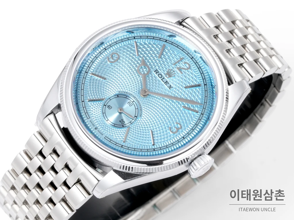 롤렉스 퍼페츄얼 1908 화이트다이얼 세티모스타일 브레이슬릿 자동 시계 39mm