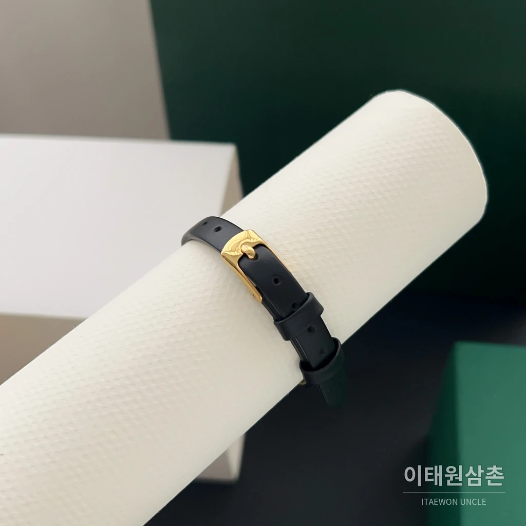 롤렉스 프레시전 골드톤베젤 미니 빈티지 여성시계 18.5mm